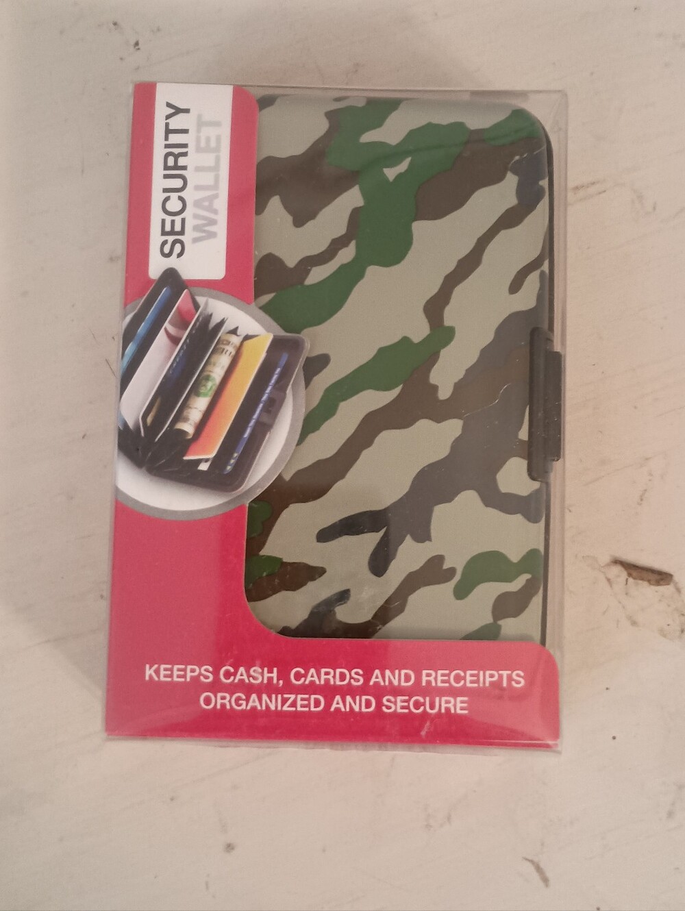 Security Wallet RFID Card Holder - Camo Green